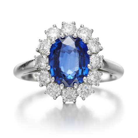 cartier diamond and sapphire ring